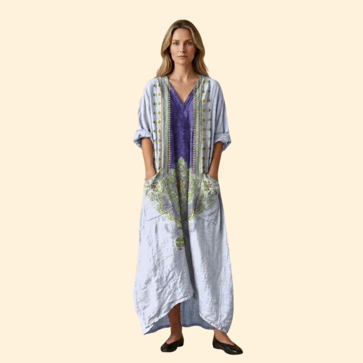 Women's Embroidered Maxi Dress