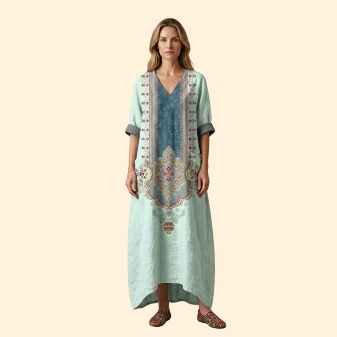 Women's Embroidered Maxi Dress