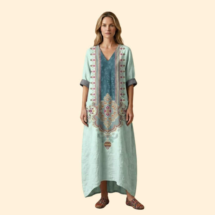 Women's Embroidered Maxi Dress