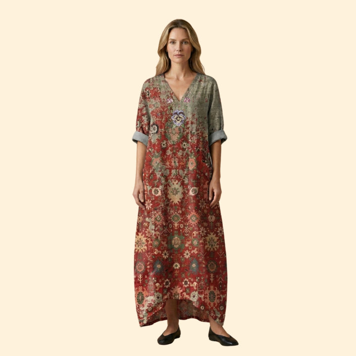 Women's Embroidered Maxi Dress