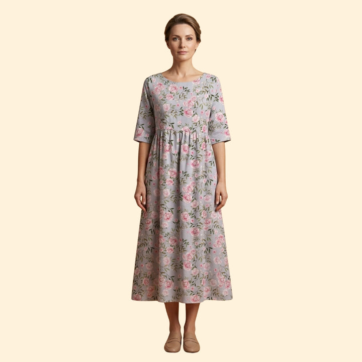 Women's Embroidered Midi Dress