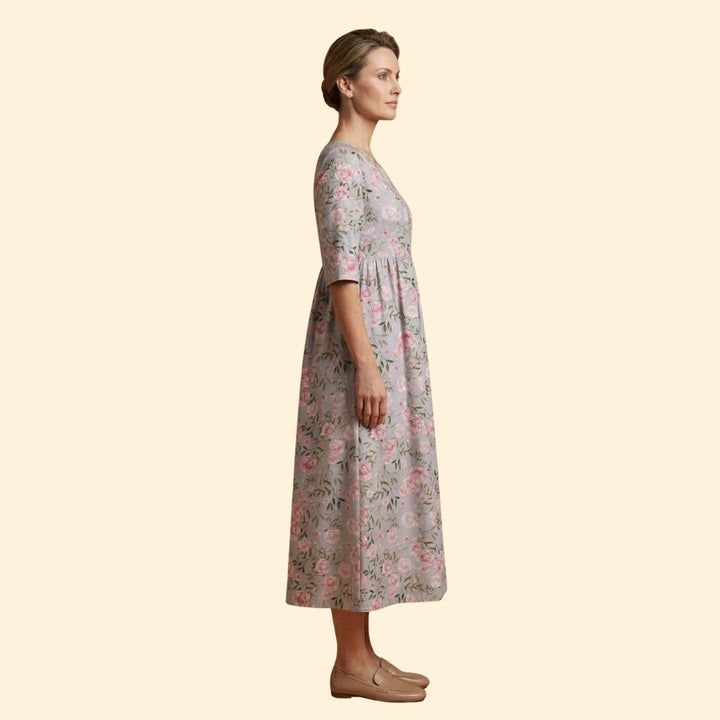 Women's Embroidered Midi Dress