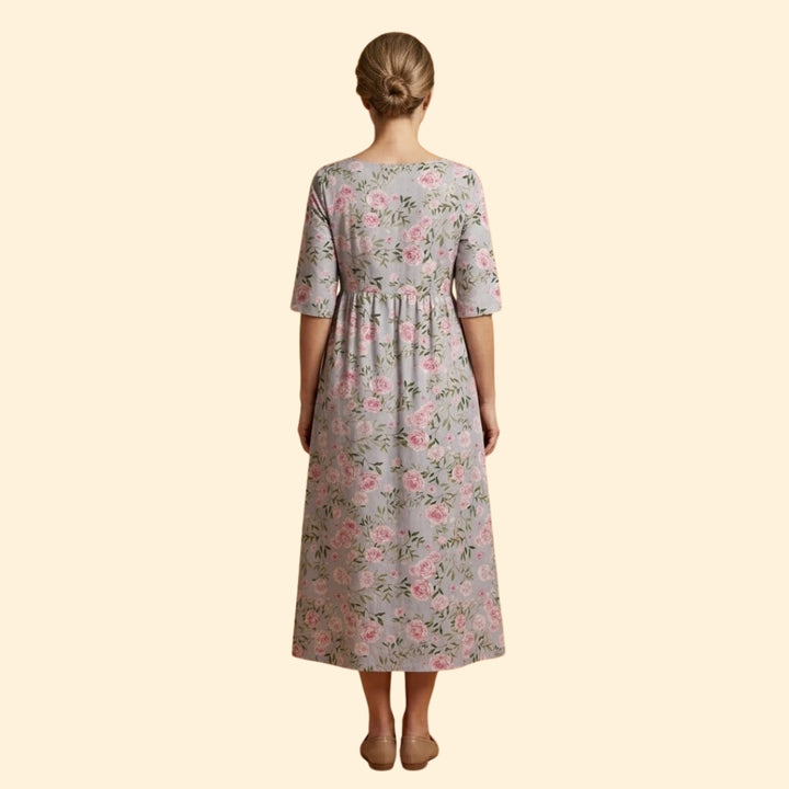 Women's Embroidered Midi Dress