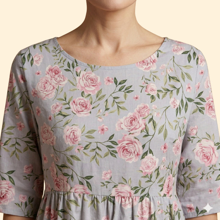 Women's Embroidered Midi Dress