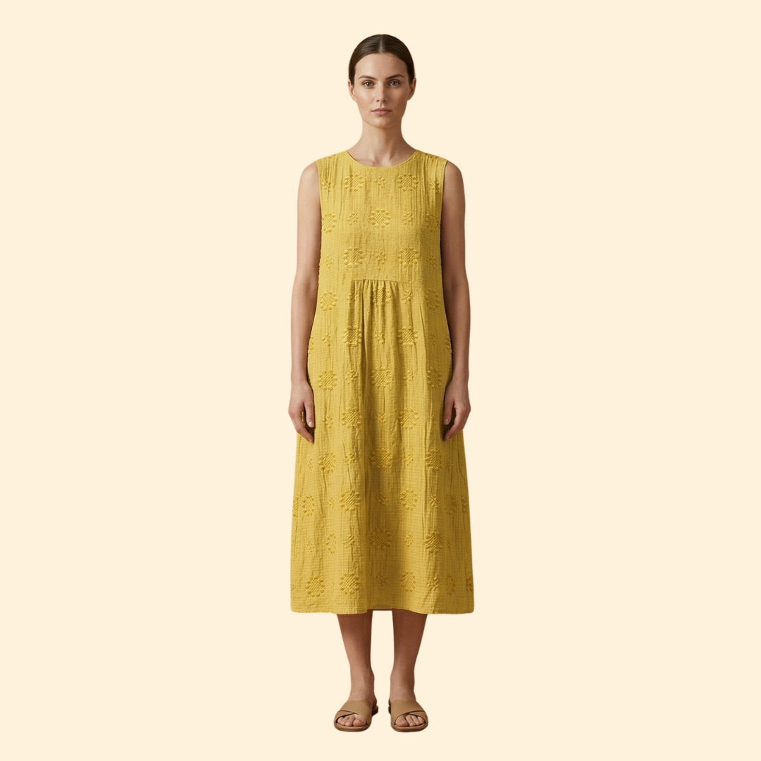 Women's Embroidered Sleeveless Dress
