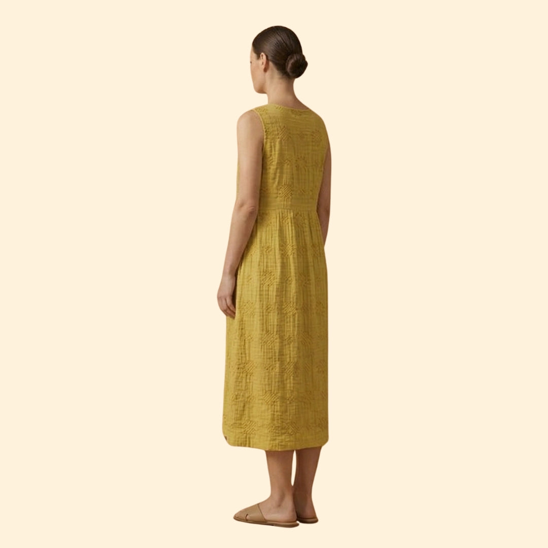 Women's Embroidered Sleeveless Dress