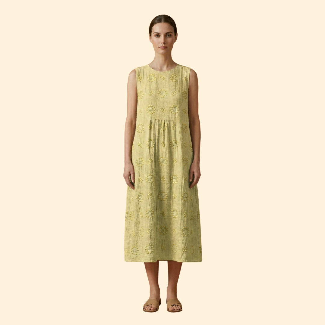 Women's Embroidered Sleeveless Dress