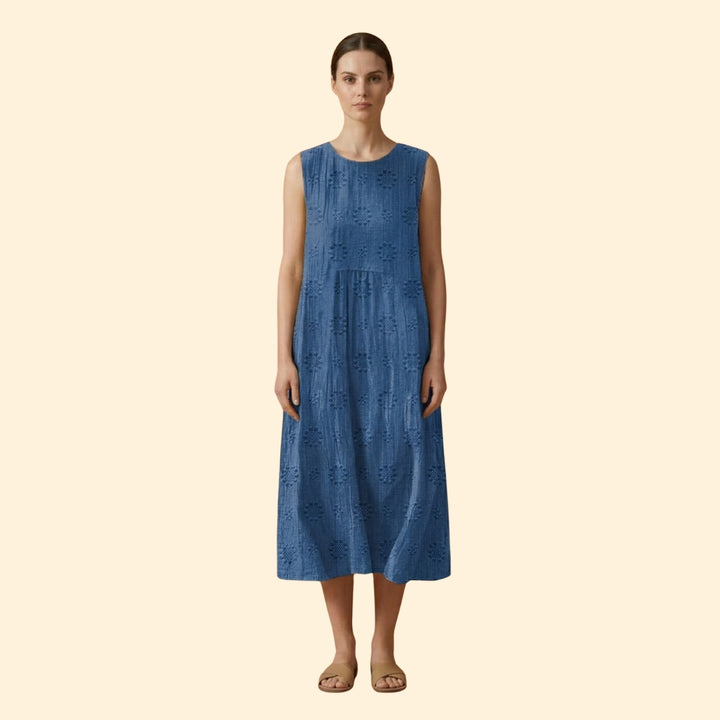 Women's Embroidered Sleeveless Dress