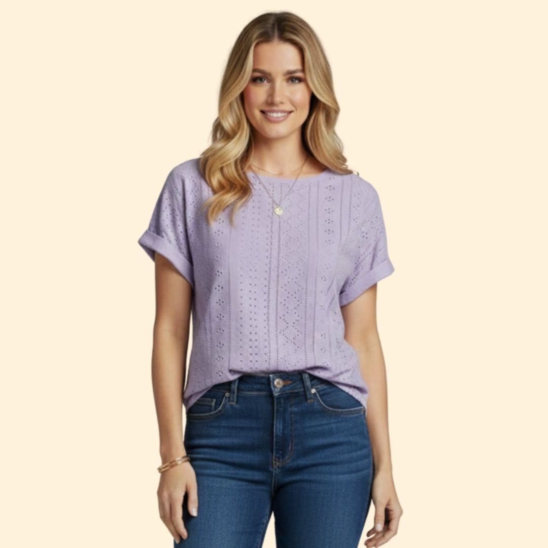 Women's Eyelet Detail T-Shirt