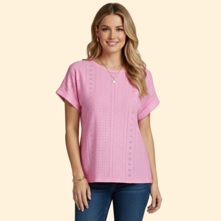 Women's Eyelet Detail T-Shirt
