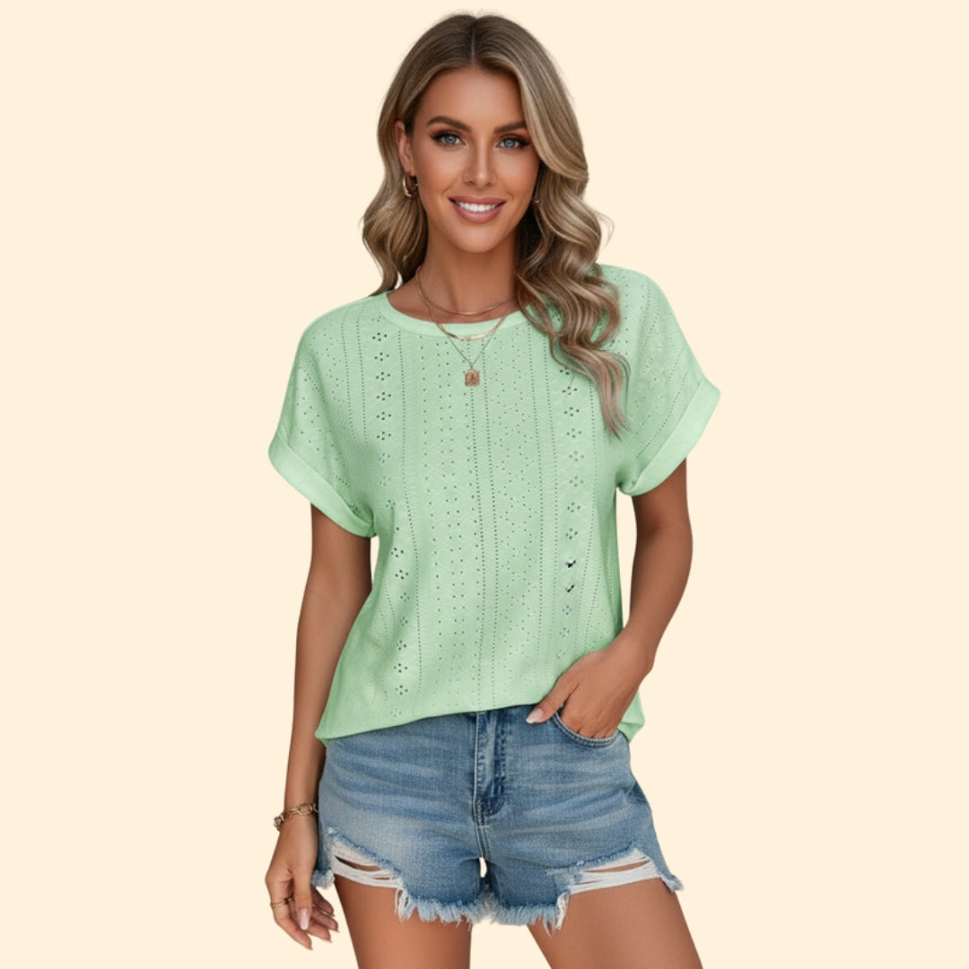 Women's Eyelet Detail T-Shirt