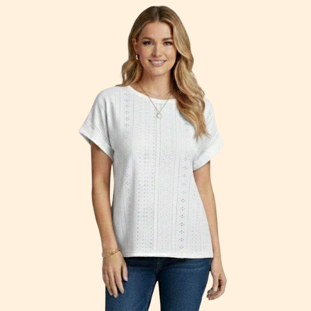 Women's Eyelet Detail T-Shirt