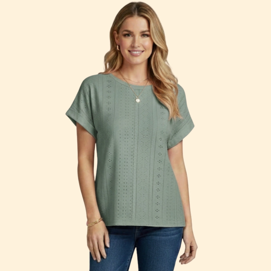 Women's Eyelet Detail T-Shirt