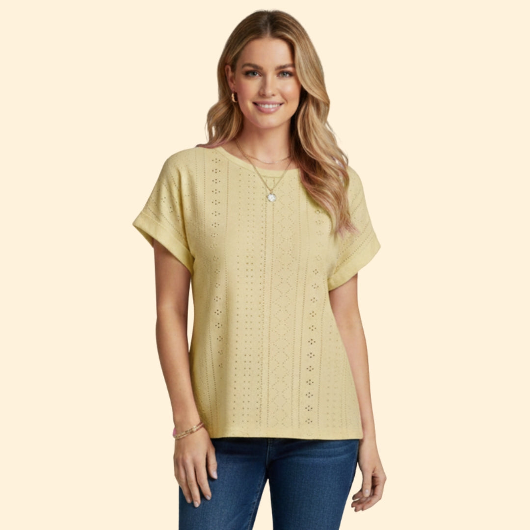 Women's Eyelet Detail T-Shirt