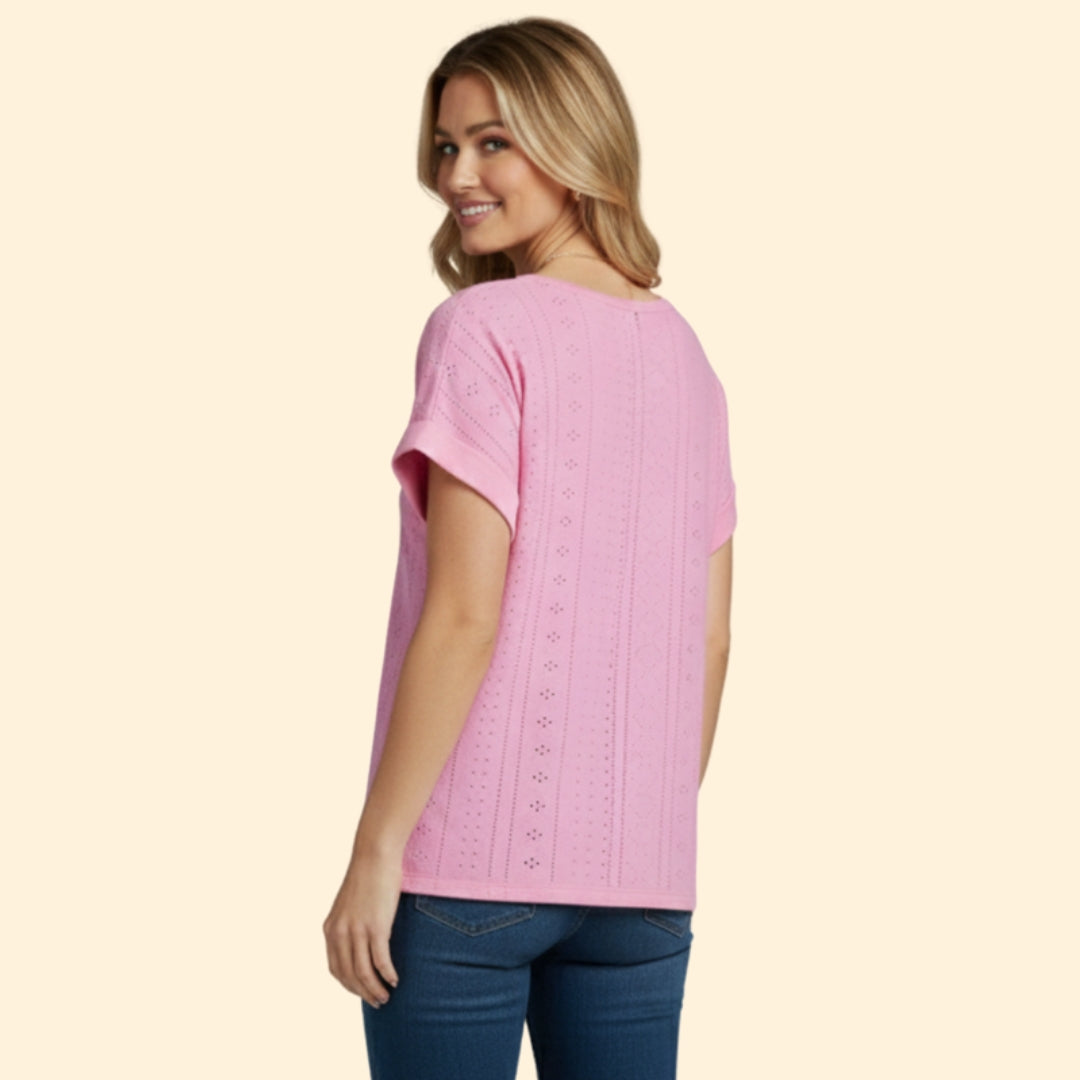 Women's Eyelet Detail T-Shirt
