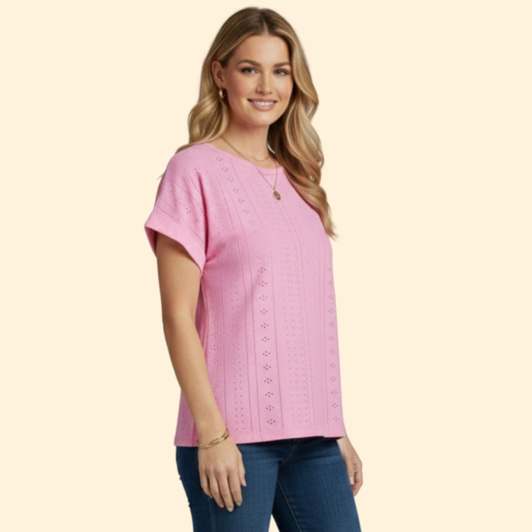 Women's Eyelet Detail T-Shirt