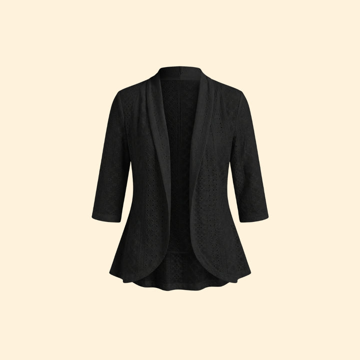 Women's Eyelet Drape Coat
