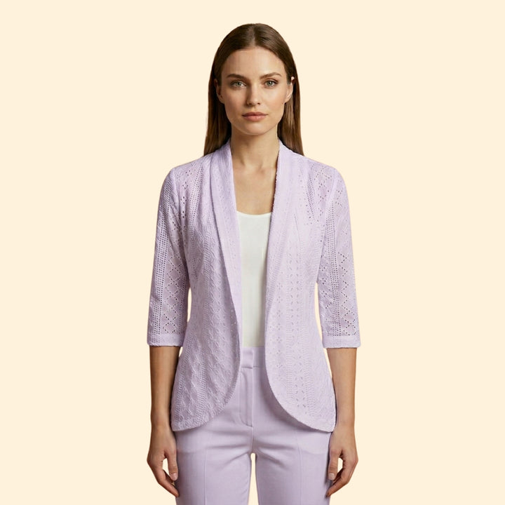 Women's Eyelet Drape Coat