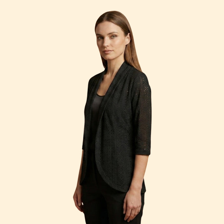 Women's Eyelet Drape Coat