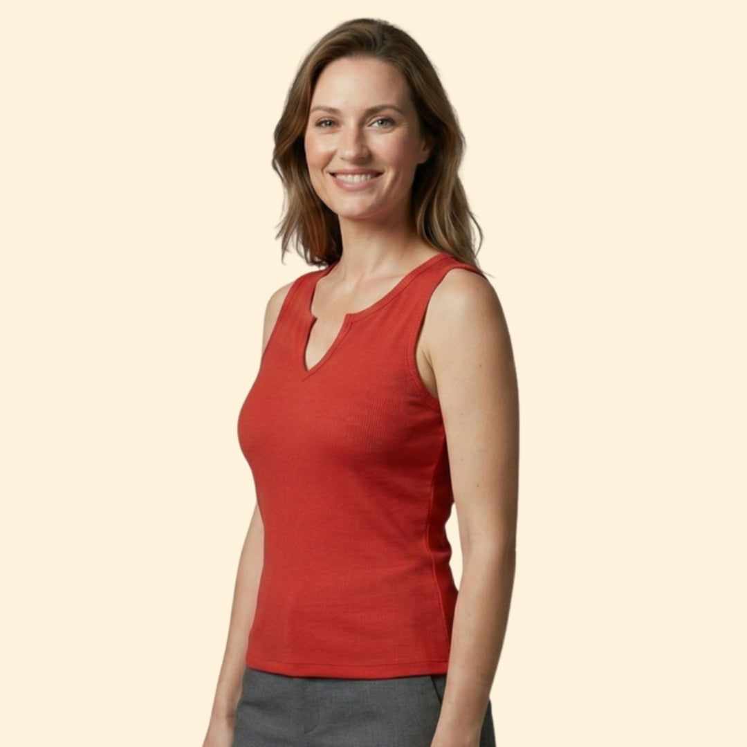 Women's Fitted V-Notch Tank