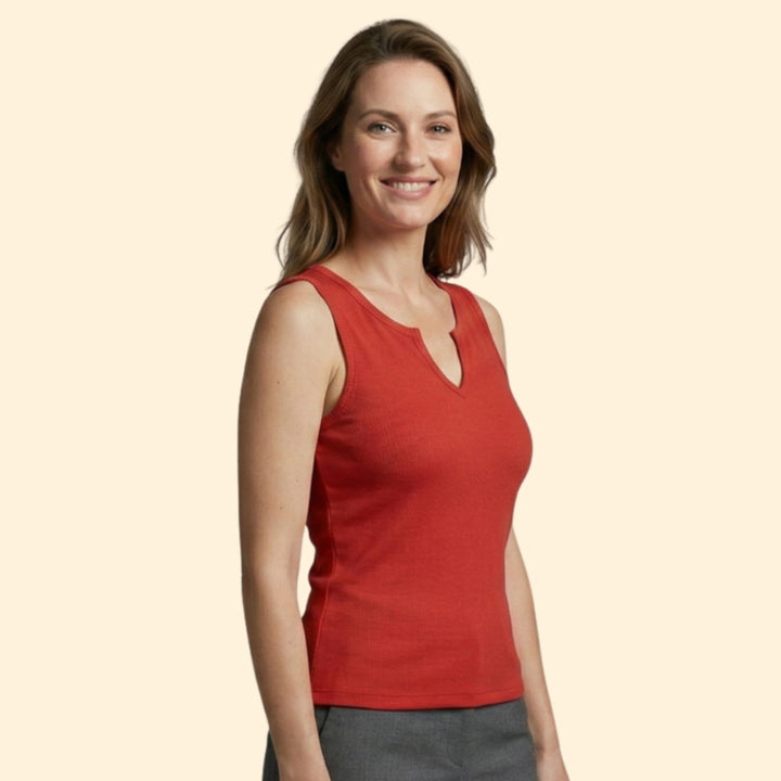 Women's Fitted V-Notch Tank