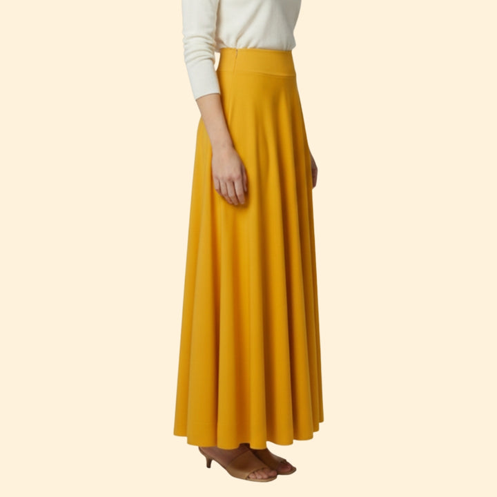 Women's Flared Long Skirt