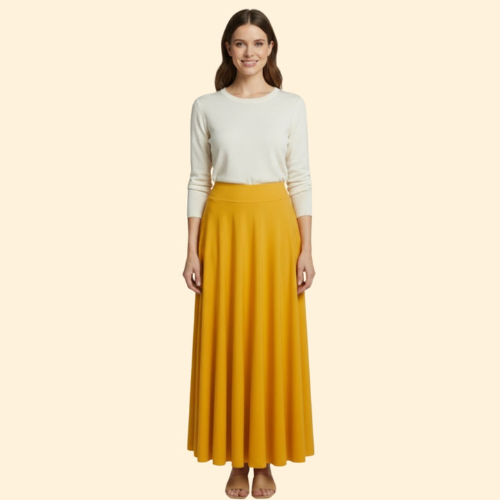 Women's Flared Long Skirt