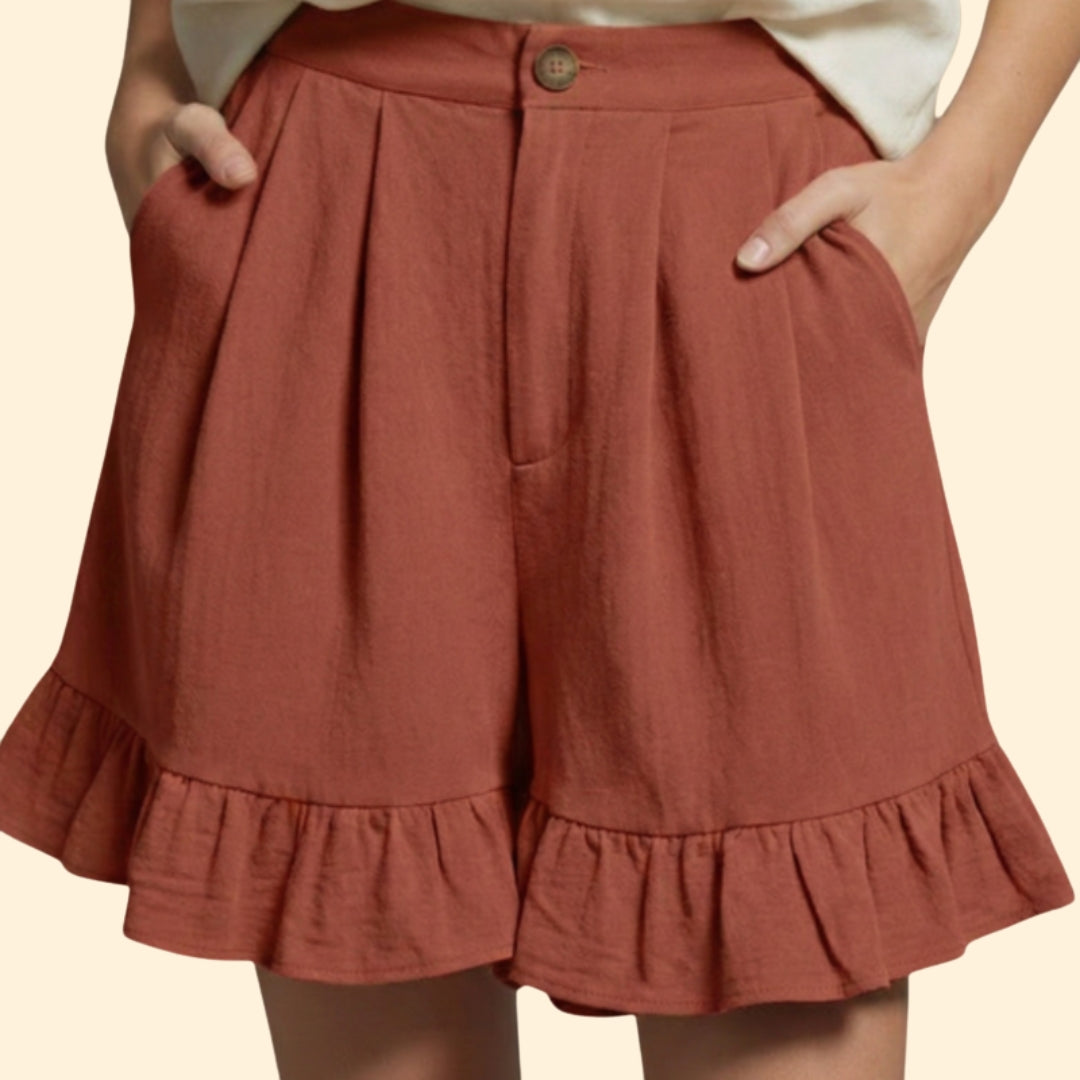 Women's Flirty Ruffle Shorts