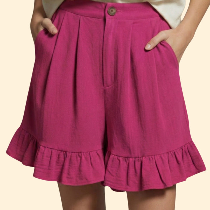 Women's Flirty Ruffle Shorts