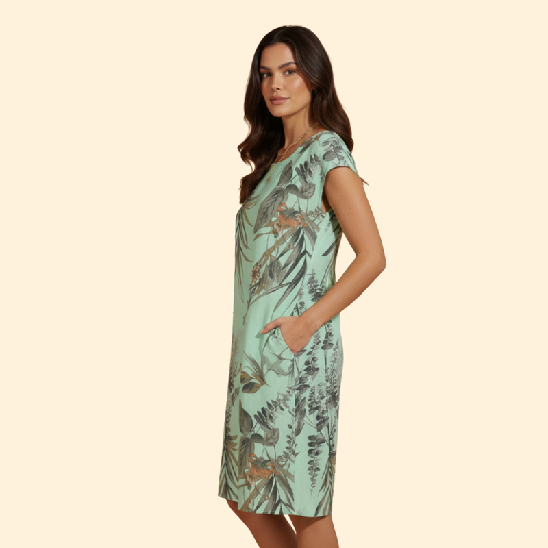 Women's Floral Button-Down Dress