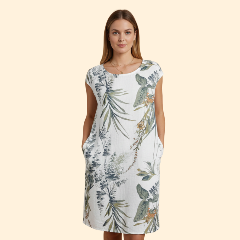 Women's Floral Button-Down Dress