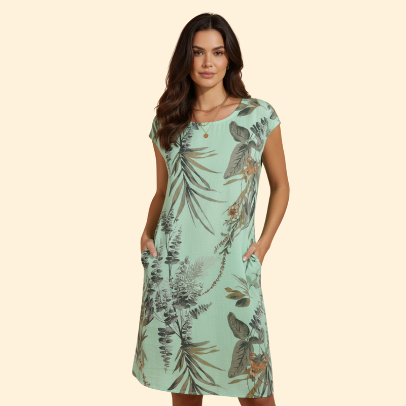 Women's Floral Button-Down Dress
