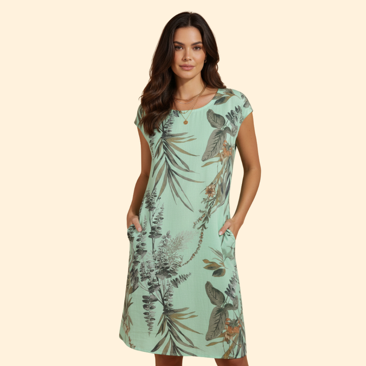 Women's Floral Button-Down Dress