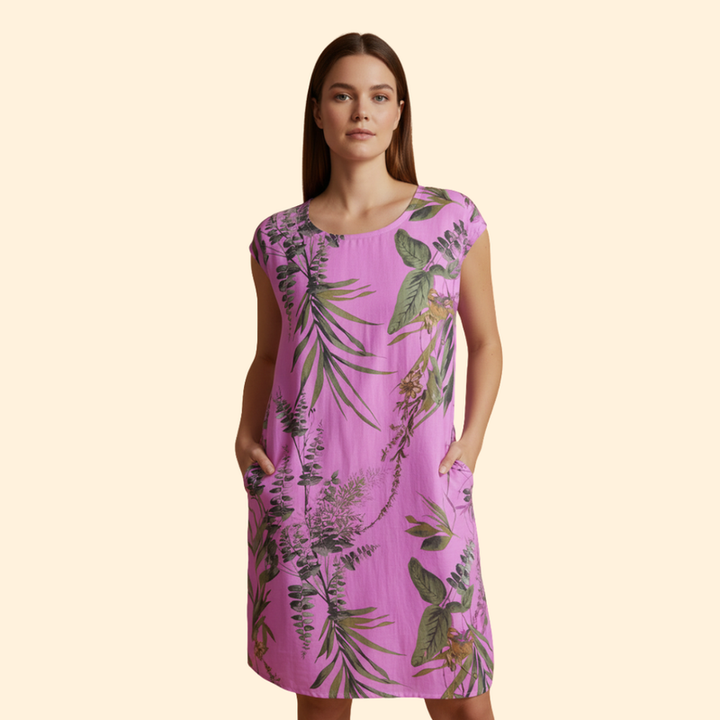 Women's Floral Button-Down Dress