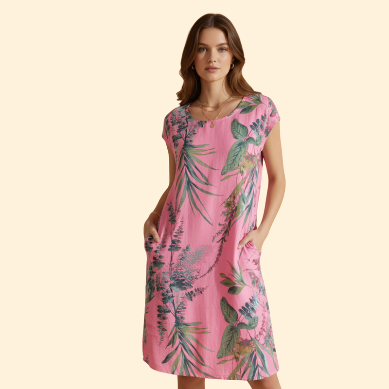 Women's Floral Button-Down Dress