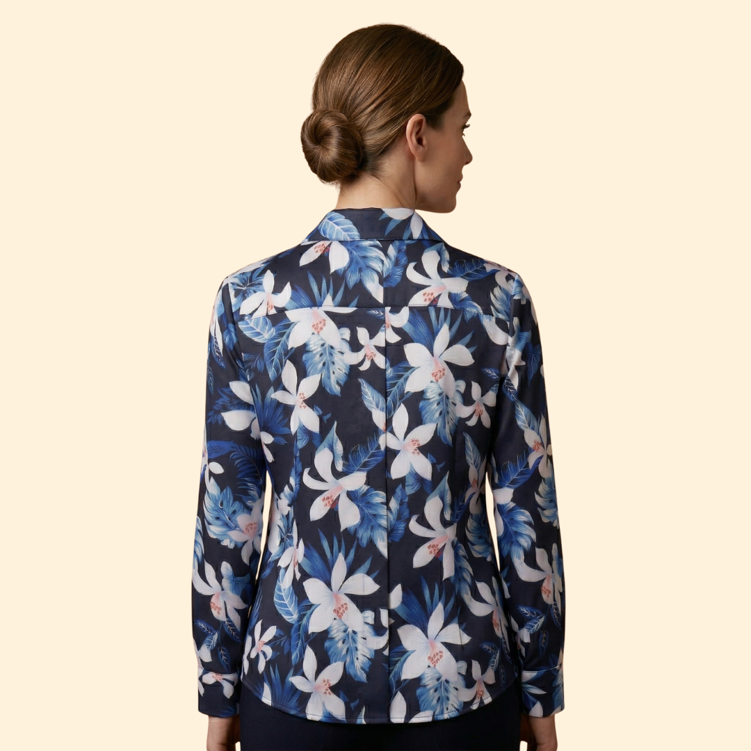 Women's Floral Button-Down Shirt
