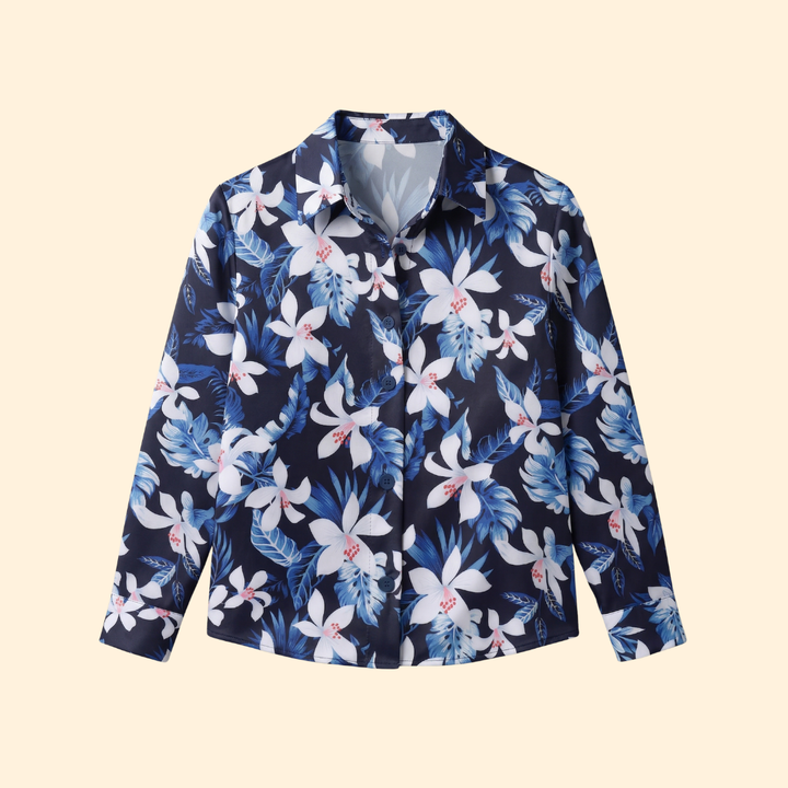 Women's Floral Button-Down Shirt