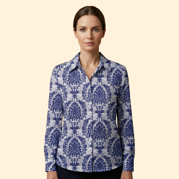 Women's Floral Button-Down Shirt