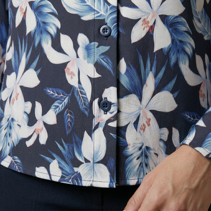 Women's Floral Button-Down Shirt