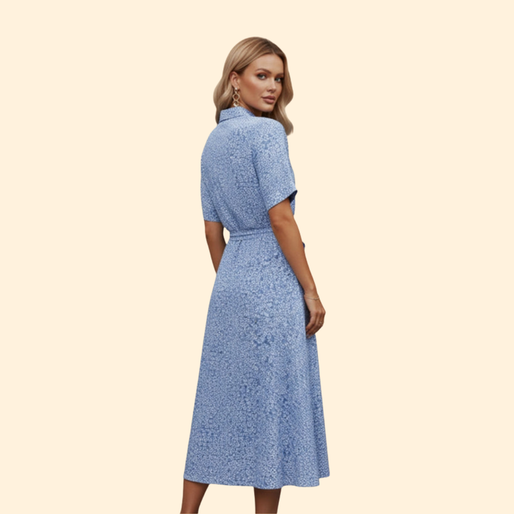 Women's Floral Button-Up Dress