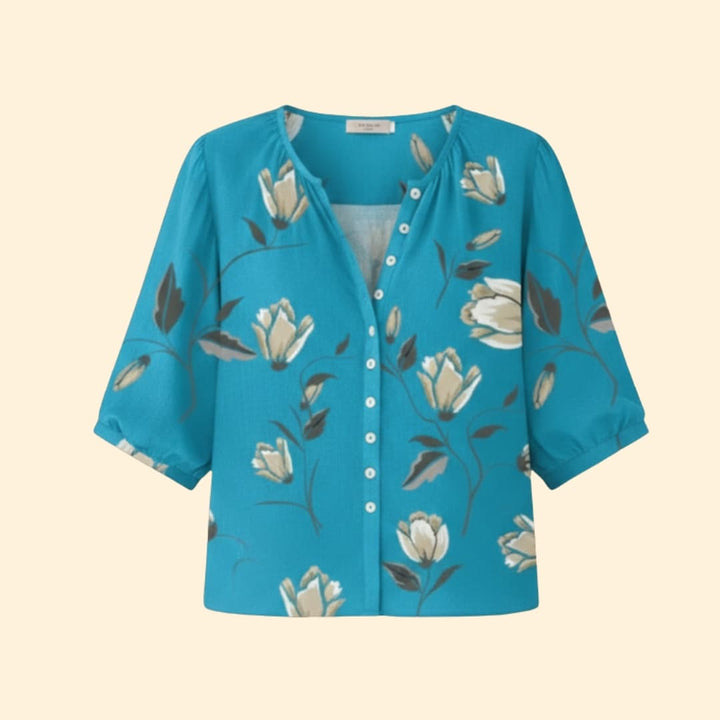 Women's Floral Button-Up Shirt