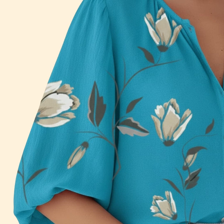 Women's Floral Button-Up Shirt