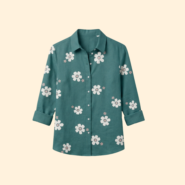 Women's Floral Button Shirt