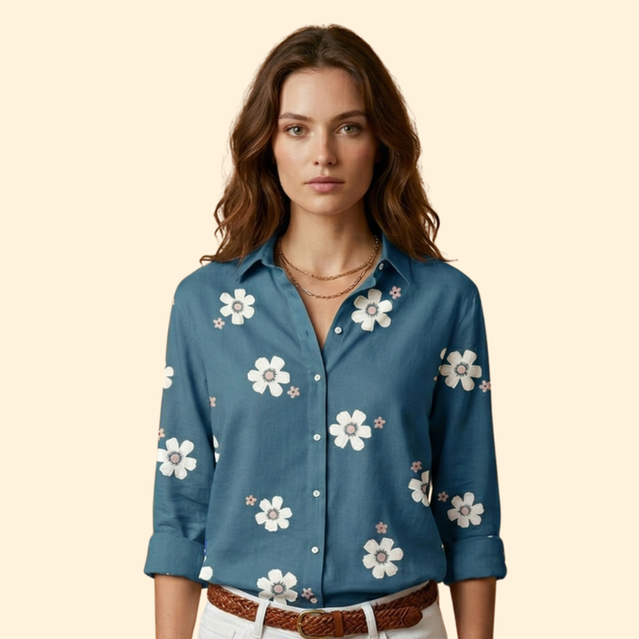 Women's Floral Button Shirt