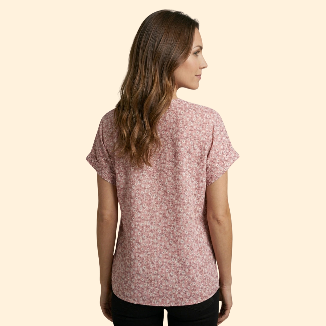 Women's Floral Buttoned Blouse