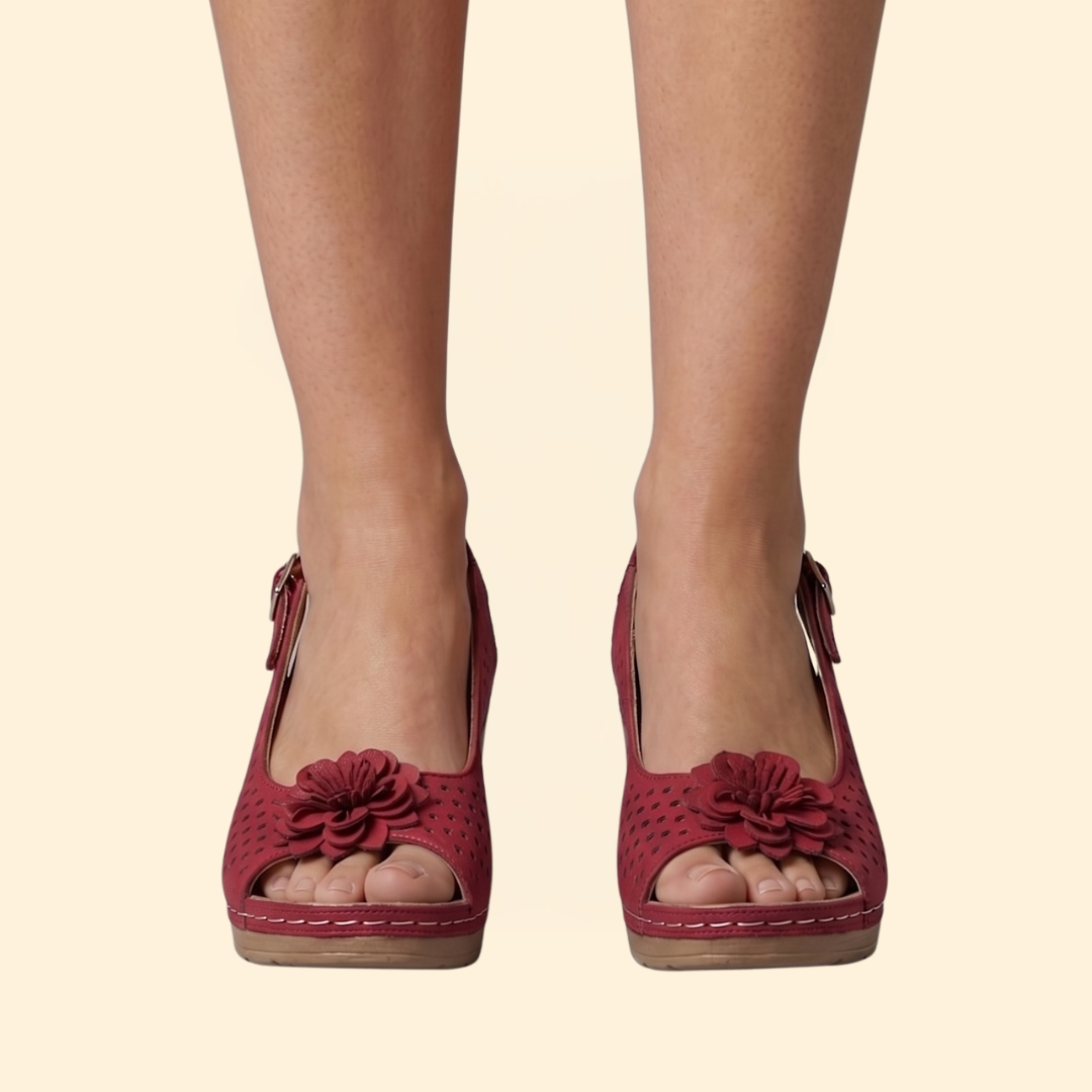 Women’s Floral Cut-Out Sandals