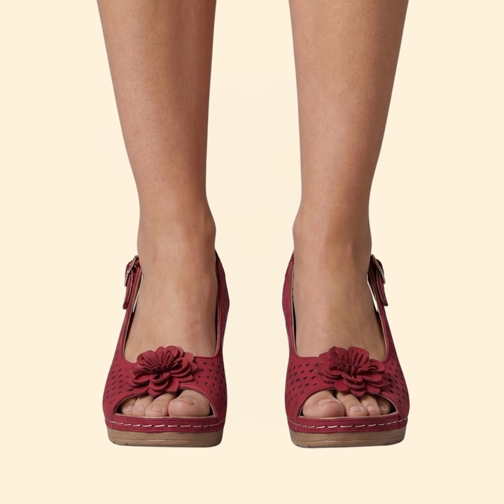 Women’s Floral Cut-Out Sandals