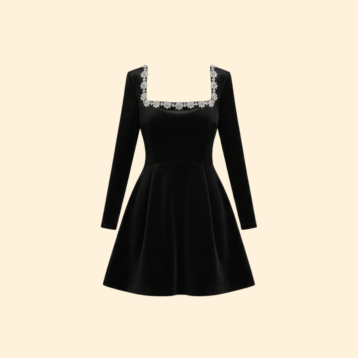 Women's Floral Embellished Dress