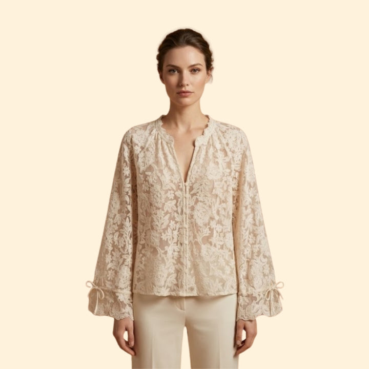 Women's Floral Embroidered Blouse