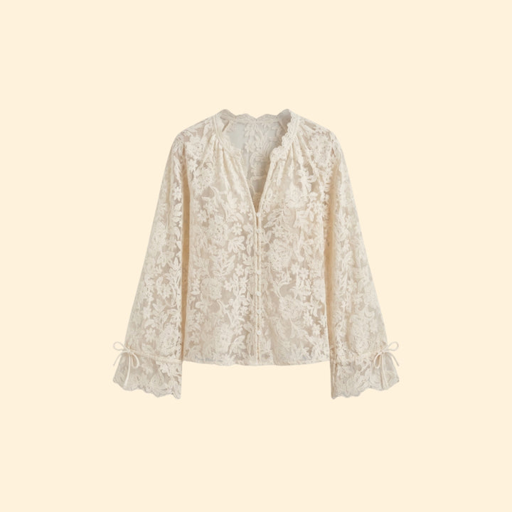 Women's Floral Embroidered Blouse
